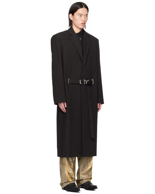 Y. Project Black Y Belt Coat for men