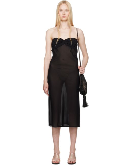 Belle Anna Black Lea Midi Dress