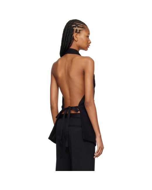 Our Legacy Black Blaze Apron Vest