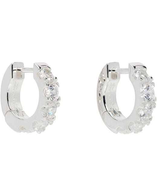 Hatton Labs Metallic Classic Hoop Earrings for men