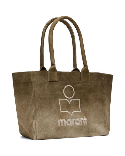 Isabel Marant Brown Khaki Yenky Small Tote