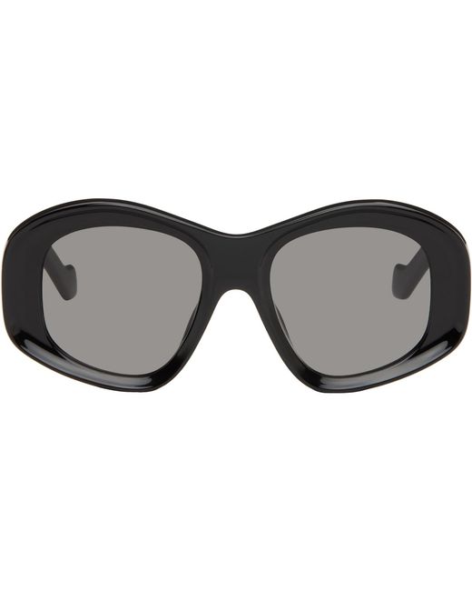 Loewe Black Beveled Pentagon Sunglasses