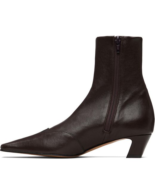 Khaite Black Nevada Stretch Low Boots