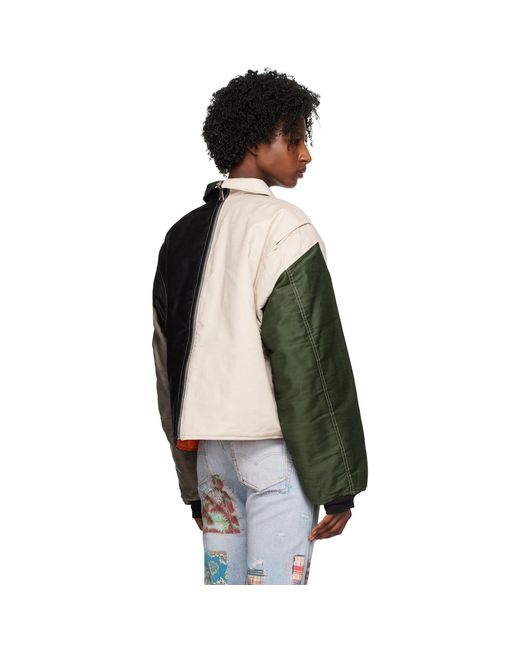 (DI)VISION Black (di)vision Off- Colorblocked Bomber Jacket