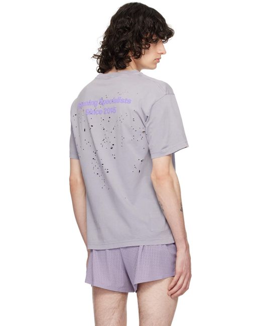 メンズ Satisfy パープル Mothtech Tシャツ Purple