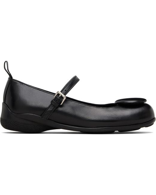 OPEN YY Black Badge Appliqué Flats