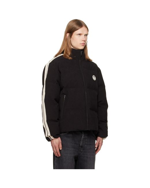 Palm Angels Black Tree Logo Cord Track Down Jacket for men