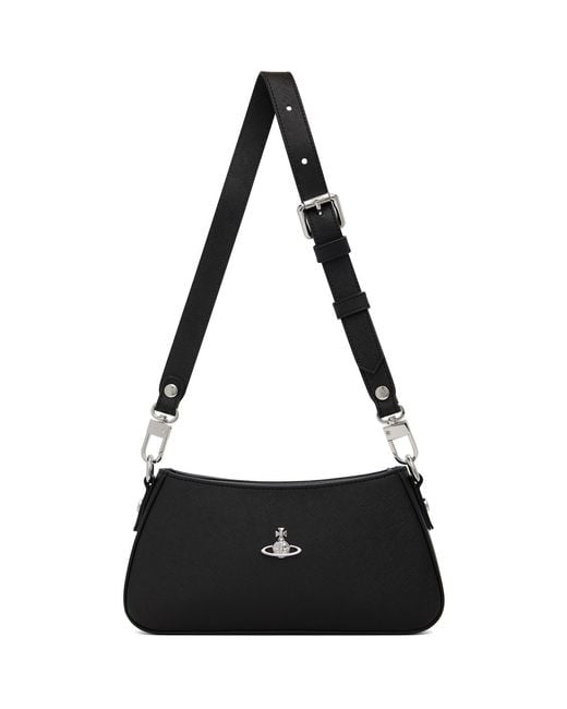 Vivienne Westwood Black Tasha Shoulder Phone Bag