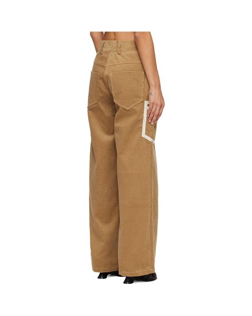 Stanley Raffington Natural Corduroy Trousers
