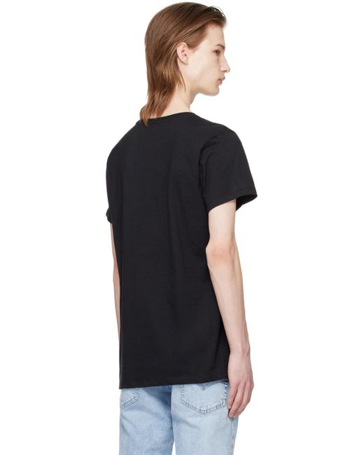Ensemble de trois t-shirts noirs Calvin Klein pour homme en coloris Black