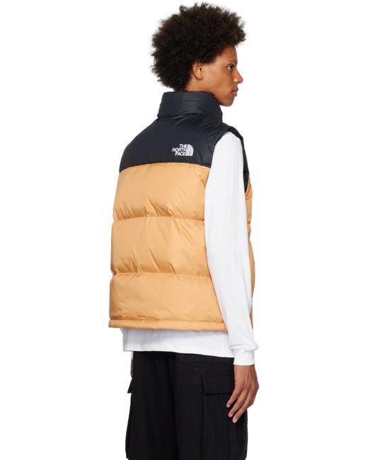 The North Face Black Tan 1996 Retro Nuptse Down Vest for men