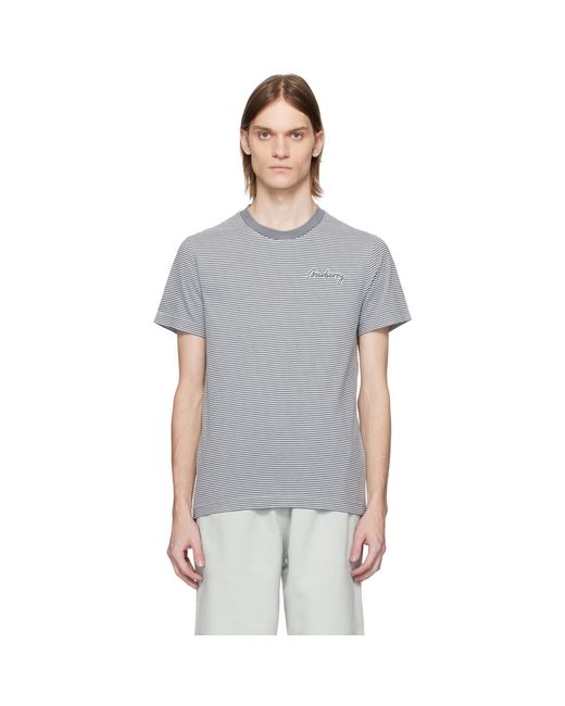Burberry Black Striped Cotton T-Shirt for men