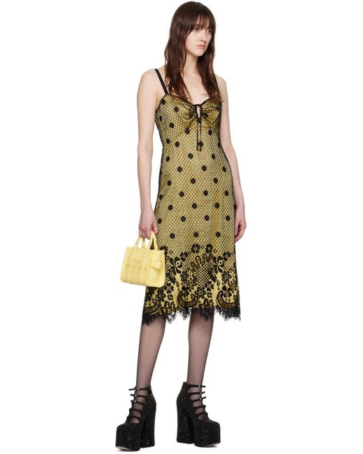 Marc Jacobs Yellow 'the Leather Mini Tote Bag' Tote