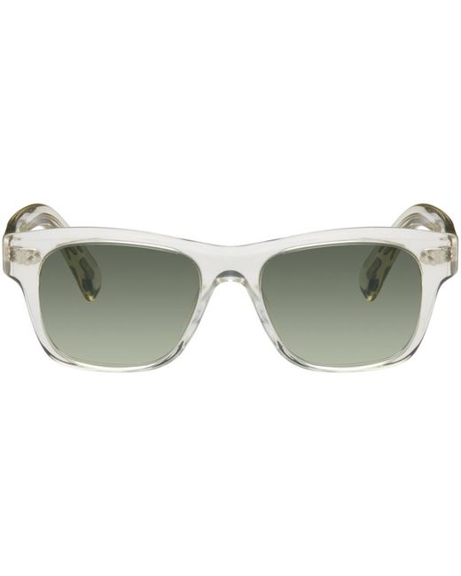 Oliver Peoples Green Transparent Birell Sun Sunglasses for men