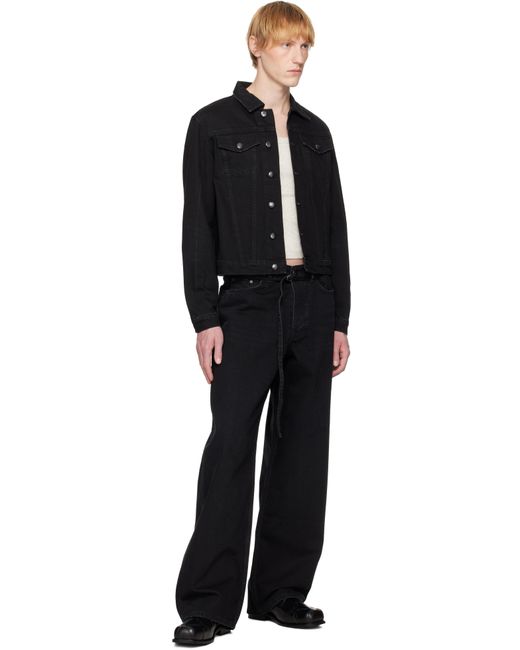 032c Black Down To Earth Boxy Denim Jacket for men