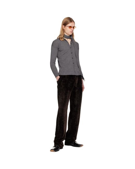Magliano Black Grampa Trousers for men