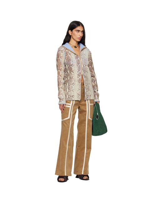 Stanley Raffington Natural Corduroy Trousers