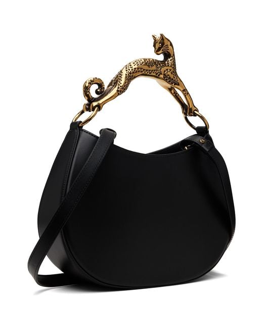 Lanvin Black Cat Leather Bag