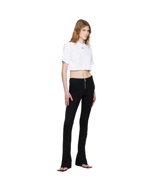 Off-White c/o Virgil Abloh Black Heavy Jersey Slim Trousers