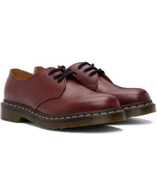 Derbys Oxford 1461 Bourgogne En Cuir Lisse Dr. Martens pour homme en coloris Black