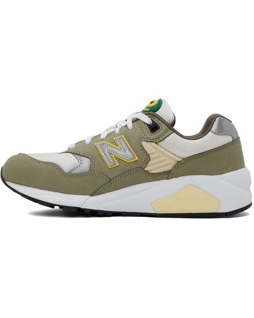 New Balance Khaki 580 Sneakers in Black for Men Lyst