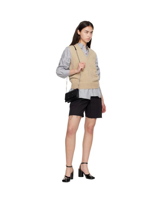 Maison Margiela Black Wallet Chain Bag