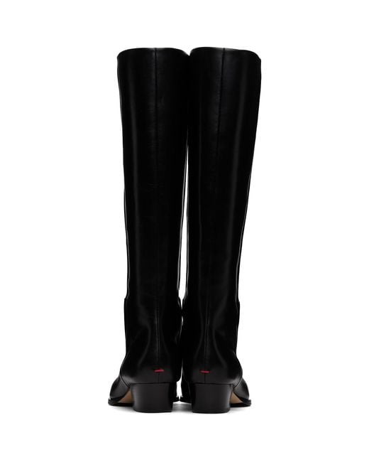 Aeyde Black Medea Knee-high Boots