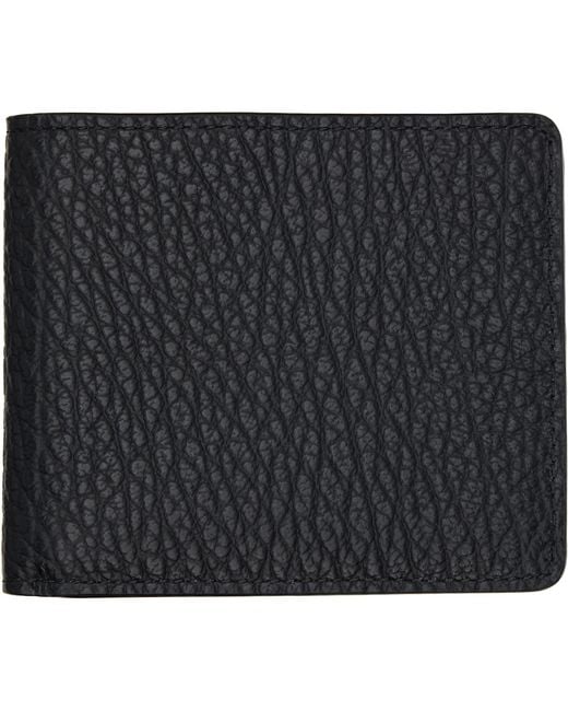 Maison Margiela Black Four Stitches Wallet for men