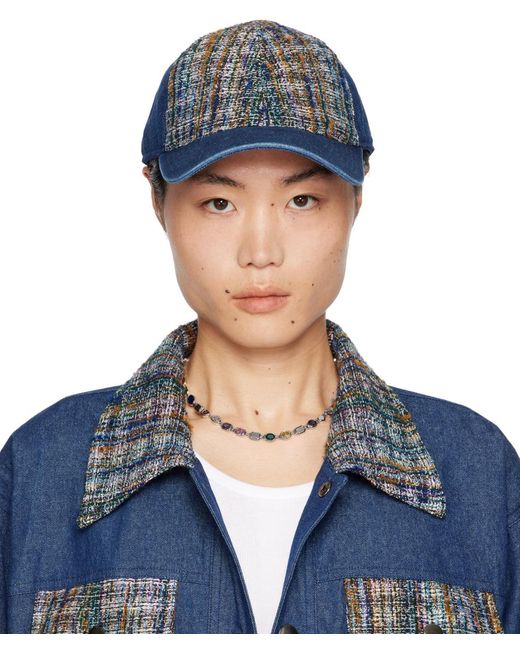 Anna Sui Blue Ssense Exclusive Cap for men
