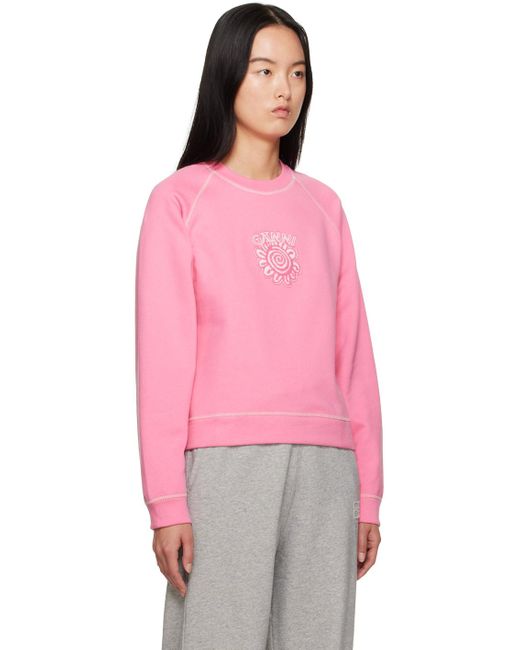 Ganni Pink Isoli Sweatshirt