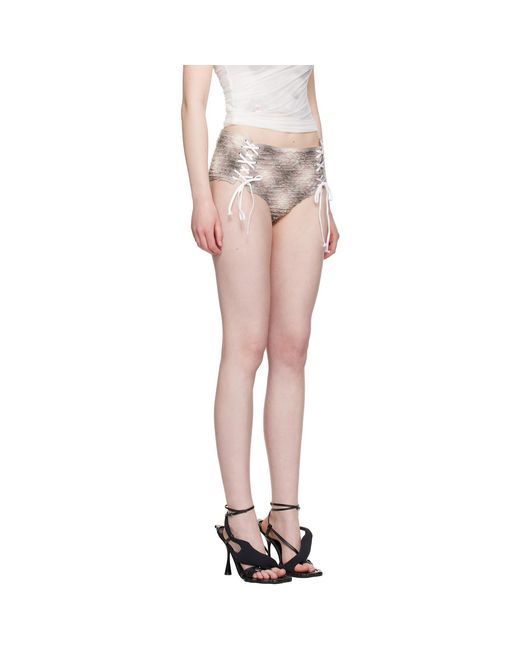 Collina Strada Multicolor Lace Up Panty Briefs