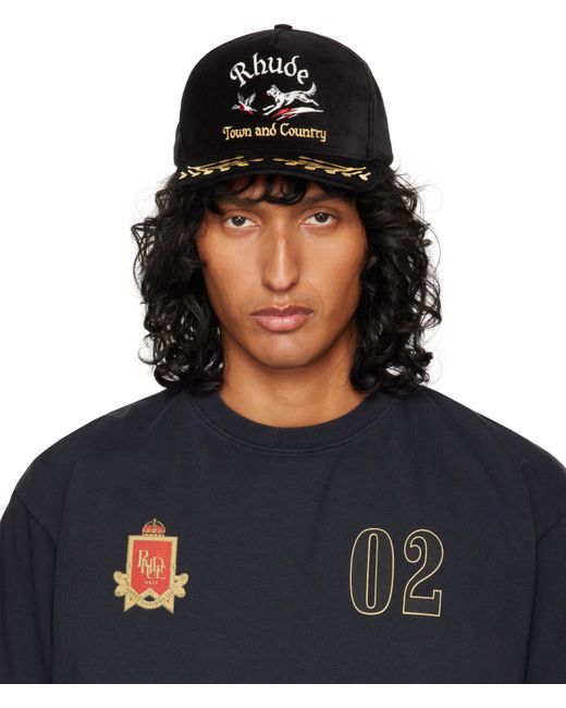 Rhude Blue Wine Country Souvenir Cap for men