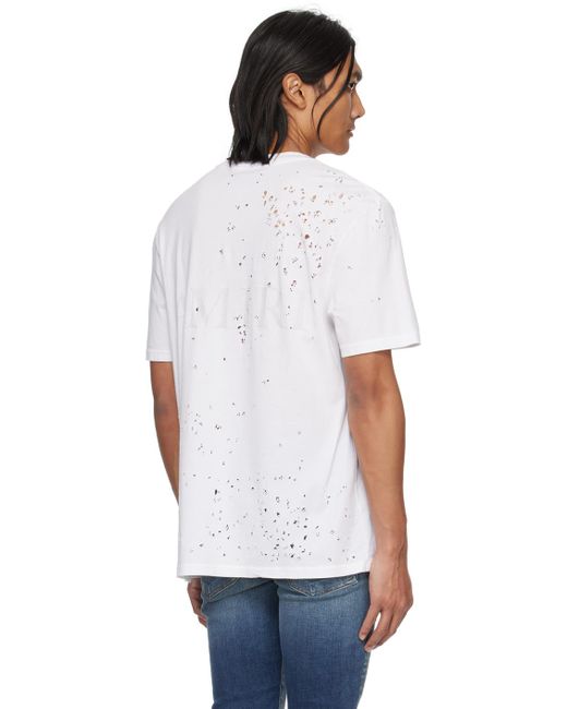 Amiri White Shotgun T-shirt for men