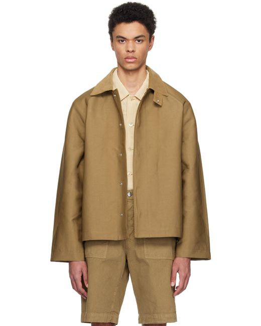 sunflower Natural Tan Short Raglan Jacket for men