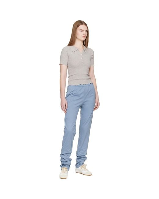 Rier Blue Jersey Cotton Trousers