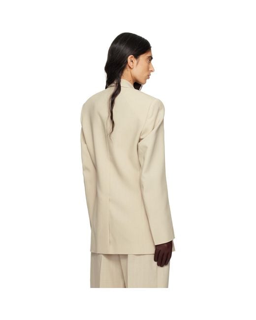 Wardrobe NYC Natural Light Longline Blazer