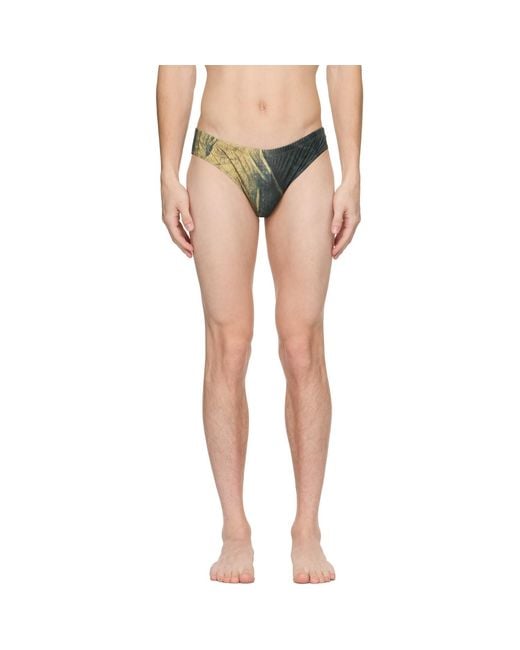 Jean Paul Gaultier Black Ssense Exclusive & Body Printed Water Swim Briefs for men