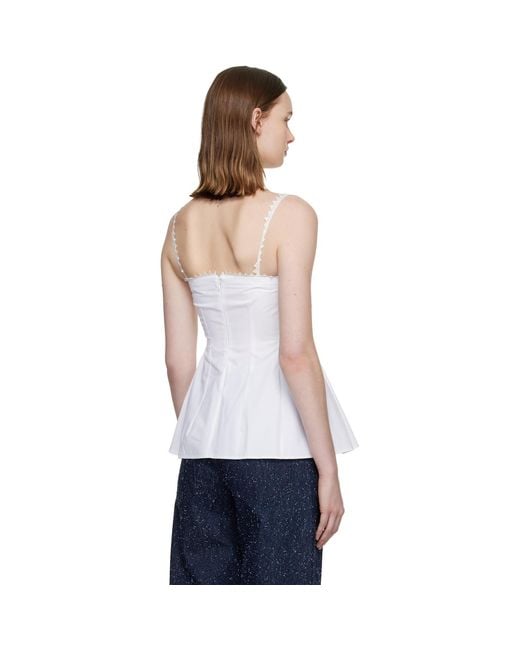 Jacquemus White 'the Traversin' Top