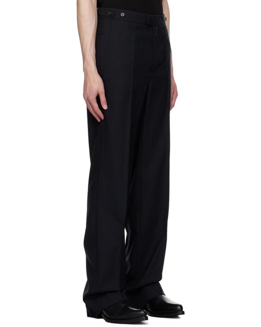 Situationist Black Four-pocket Trousers for men