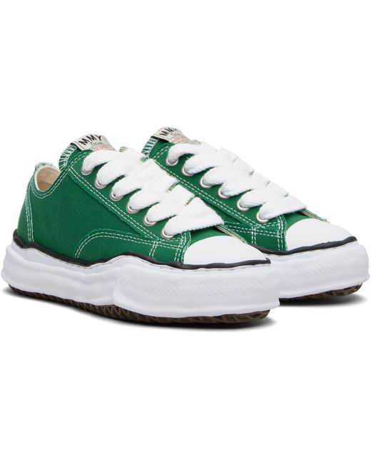 Maison Mihara Yasuhiro Green Peterson Og Sole Canvas Low-Top Sneakers
