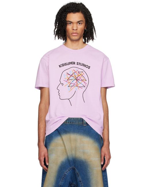 T-shirt mauve à image Kidsuper pour homme en coloris Purple