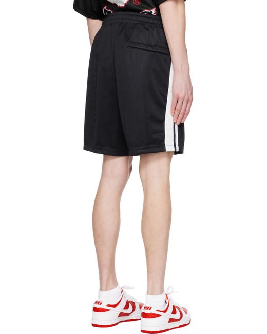 A Bathing Ape Black College Sports Shorts for men