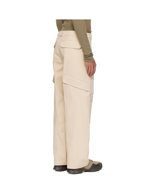 J EONGL I Natural Heavy Cotton Cargo Pants for men