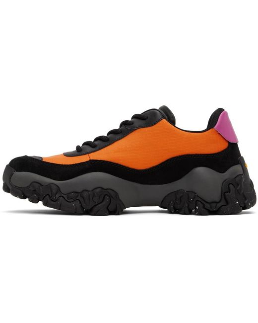 McQ Alexander McQueen Mcq Black & Orange L11 Crimp Sneakers for men