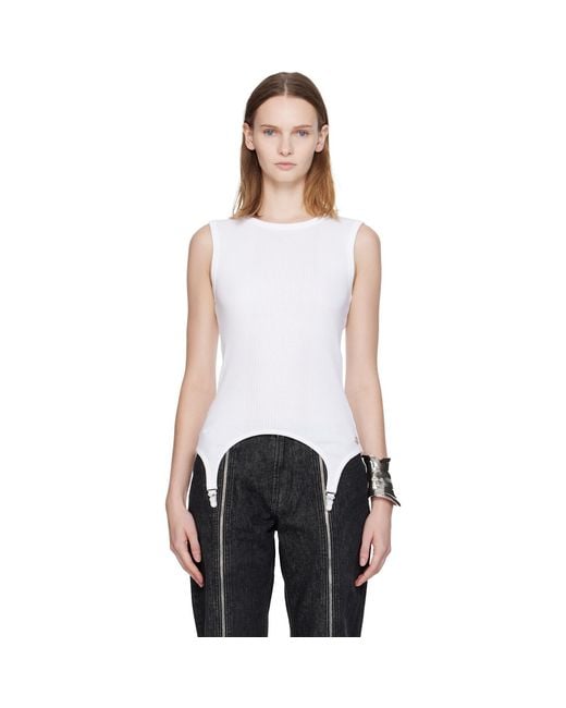 Jean Paul Gaultier Black 'The Garter' Tank Top