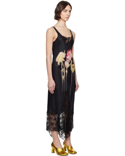 Collina Strada ブラック Anemone ミディアムワンピース Black