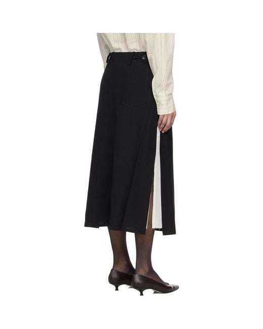 mfpen Black Tab Midi Skirt