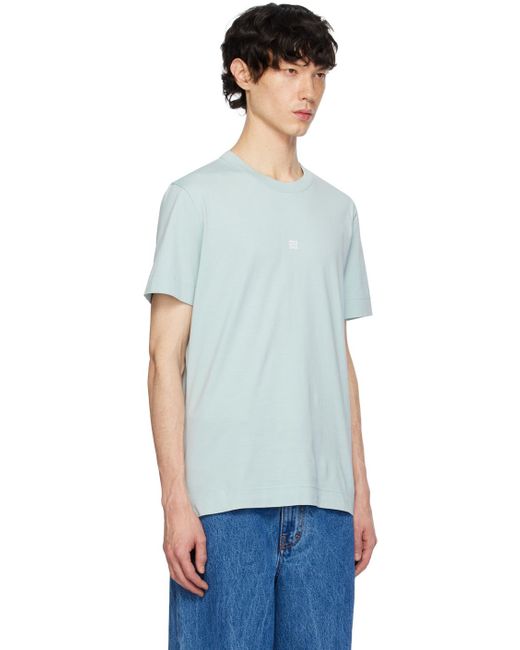 Givenchy Multicolor Blue Embroidered T-shirt for men