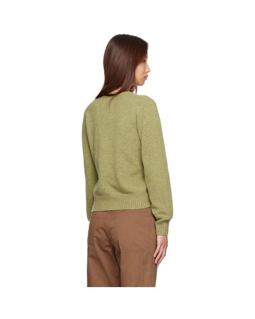NOTHING WRITTEN Green Marsh V-Neck Pullover Sweater