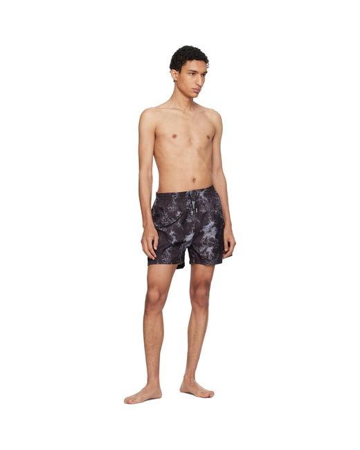 Stockholm Surfboard Club Black Stockholm (surfboard) Club Embroide-logo Swim Shorts for men